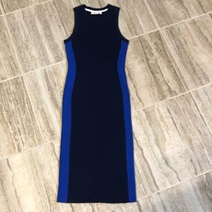 Michael Kors Sleeveless Knit Dress Blue Medium
